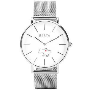 Годинник унісекс Besta Love UA Silver 338 фото