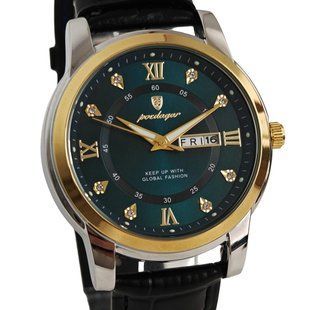 Чоловічий годинник Poedagar Unique Men Leather Deluxe, 2 ремінці 738 фото