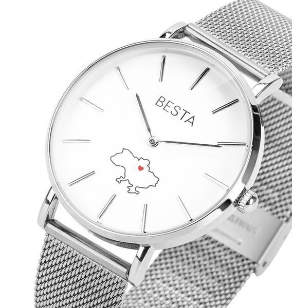 Годинник унісекс Besta Love UA Silver 338 фото