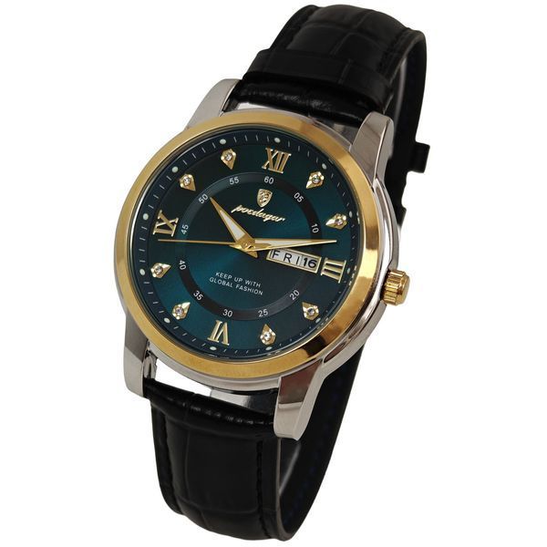 Чоловічий годинник Poedagar Unique Men Leather Deluxe, 2 ремінці 738 фото
