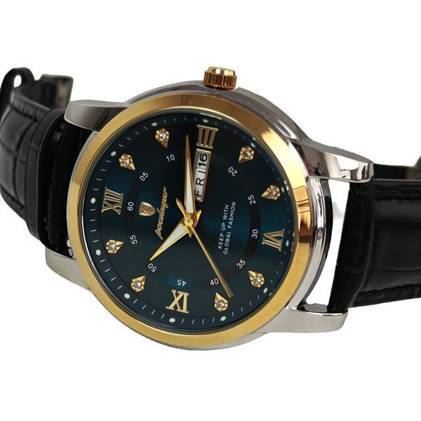 Чоловічий годинник Poedagar Unique Men Leather Deluxe, 2 ремінці 738 фото