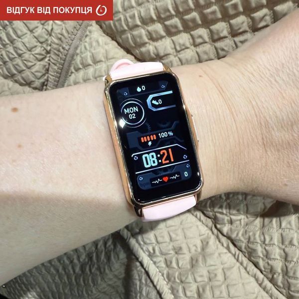 Смарт годинник Smart Mioband Nano+ Pink, 2 ремінці 688 фото