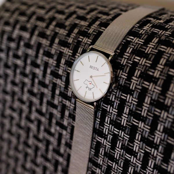 Годинник унісекс Besta Love UA Silver 338 фото