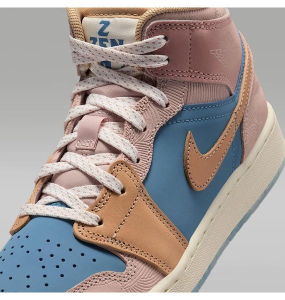 Кросівки жіночі Jordan 1 Mid Gs &ldquo;Zen&rdquo; 4011 фото