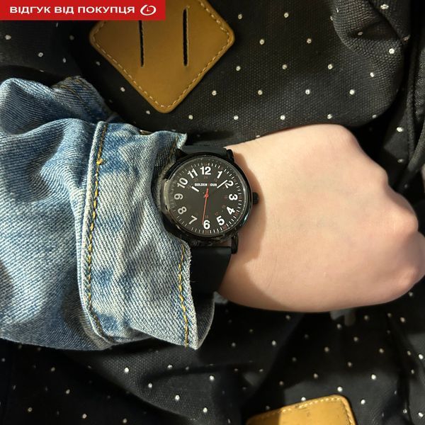 Годинник унісекс GoldenHour Trend Black 297 фото