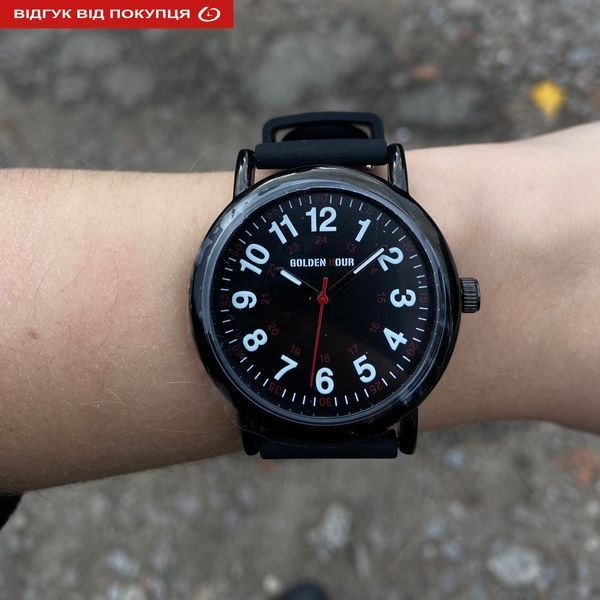 Годинник унісекс GoldenHour Trend Black 297 фото