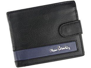 Чоловічий шкіряний гаманець Pierre Cardin CB TILAK26 324A RFID Чорний + синій - 4419 фото