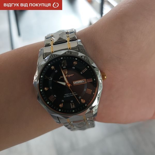 Чоловічий годинник Poedagar Stava Black 648 фото