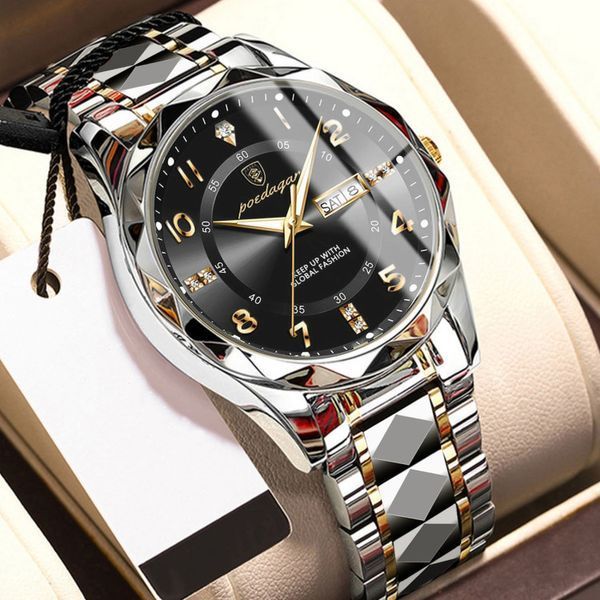 Чоловічий годинник Poedagar Stava Black 648 фото