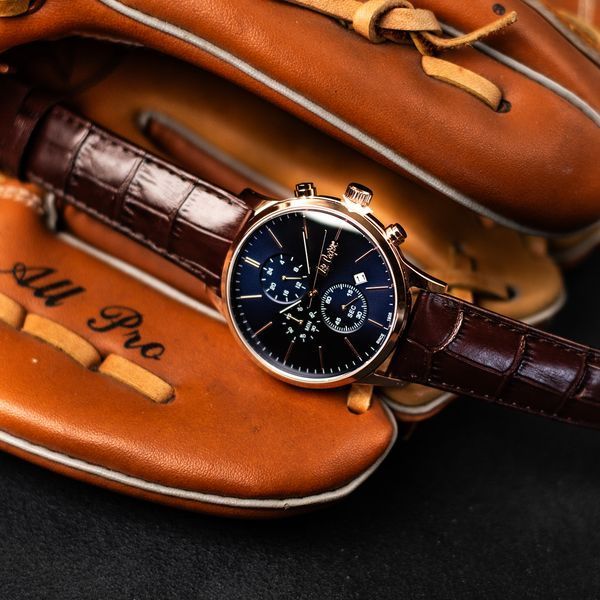 Чоловічий годинник Lee Cooper Leather Gold 549 фото