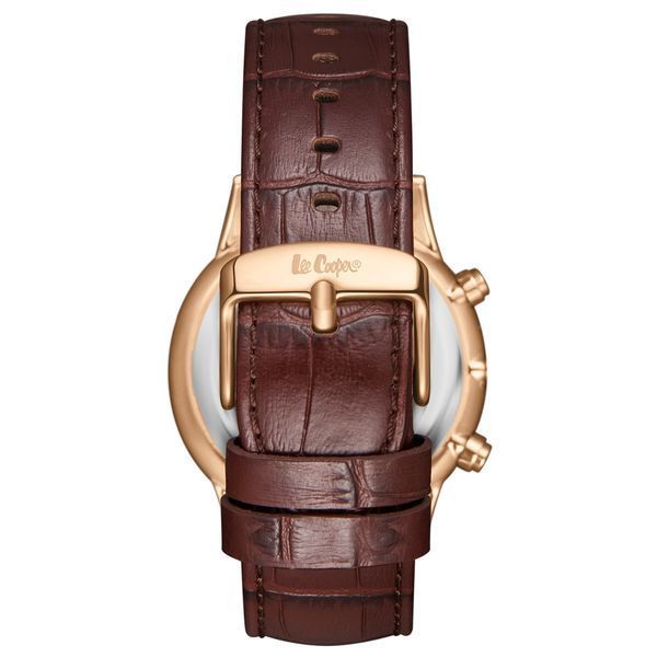 Чоловічий годинник Lee Cooper Leather Gold 549 фото