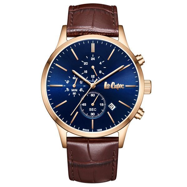 Чоловічий годинник Lee Cooper Leather Gold 549 фото