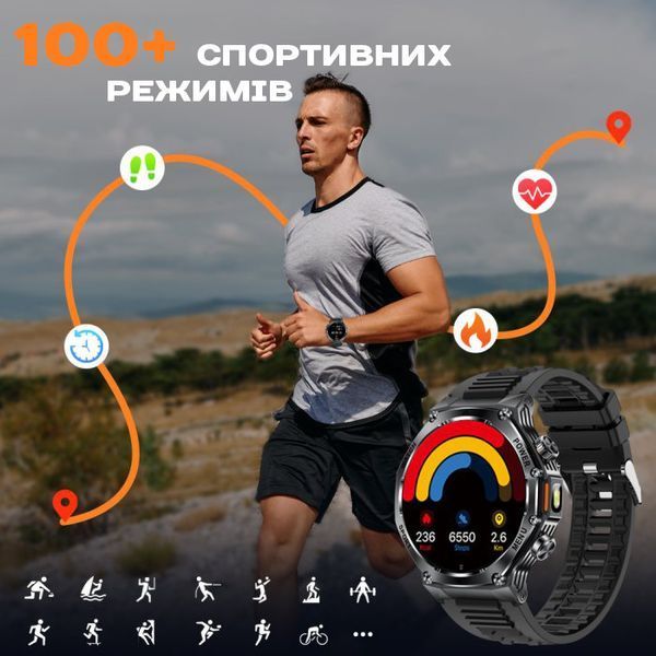 Смарт годинник Smart Surf X Pro Black Rubber, 2 ремінці 600 фото