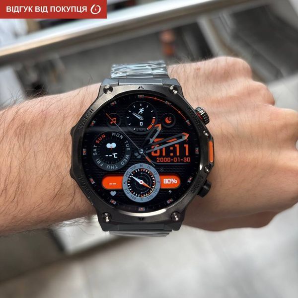 Смарт годинник Smart Surf X Pro Black Steel, 2 ремінці 601 фото