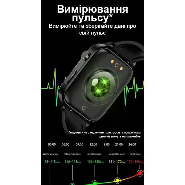 Смарт годинник Smart F100 Black 252 фото