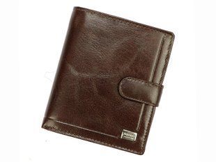 Чоловічий шкіряний гаманець Rovicky PC-102L-BAR RFID Коричневий - 4324 фото