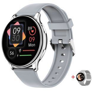 Смарт годинник Smart Melisia Silver Rubber, 2 ремінці 603 фото