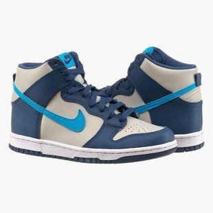 Кросівки жіночі Nike Dunk High Gs Grey Blue 1138 фото