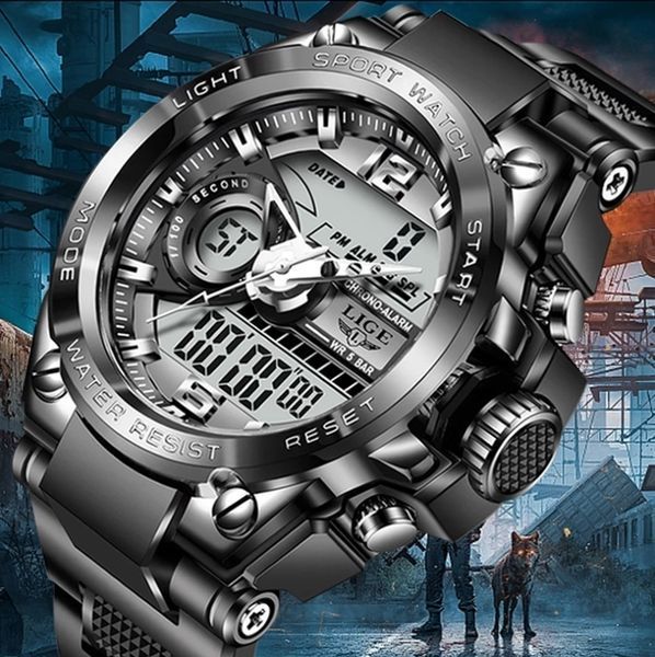 Чоловічий годинник Lige Sport 153 фото