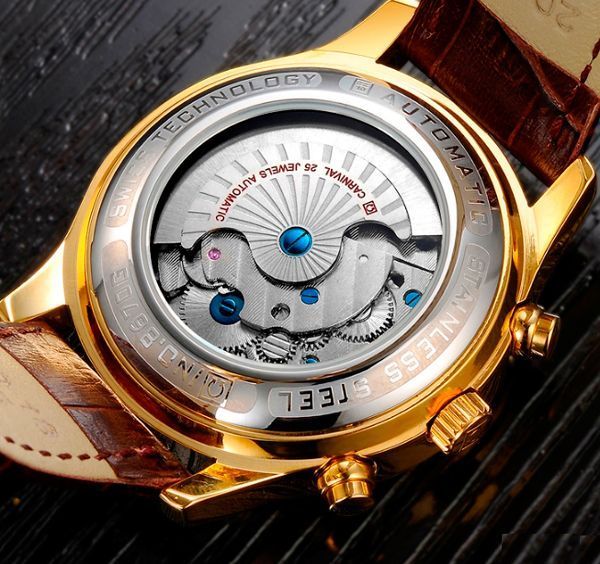 Чоловічий годинник Carnival Swiss Brown 53 фото