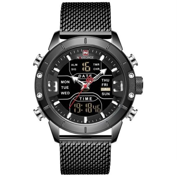 Чоловічий годинник Naviforce Tesla Black NF9153 103 фото