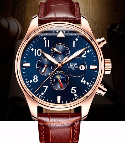 Чоловічий годинник Carnival Grand Brown 54 фото