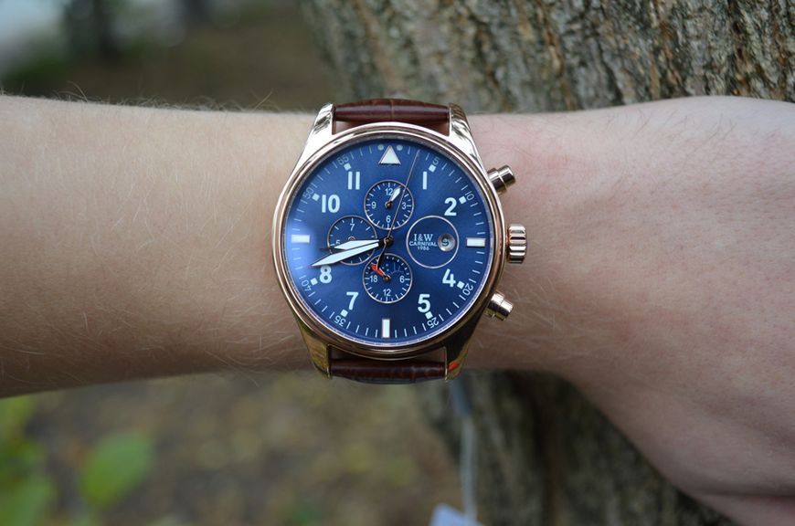Чоловічий годинник Carnival Grand Brown 54 фото