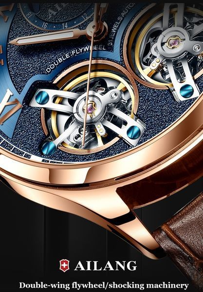 Чоловічий годинник Ailang FlyWheel 155 фото