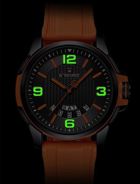 Чоловічий годинник Naviforce Young Orange 605 фото