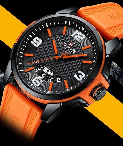 Чоловічий годинник Naviforce Young Orange 605 фото