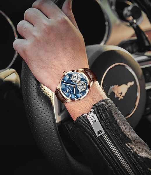 Чоловічий годинник Ailang FlyWheel 155 фото
