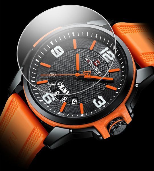 Чоловічий годинник Naviforce Young Orange 605 фото