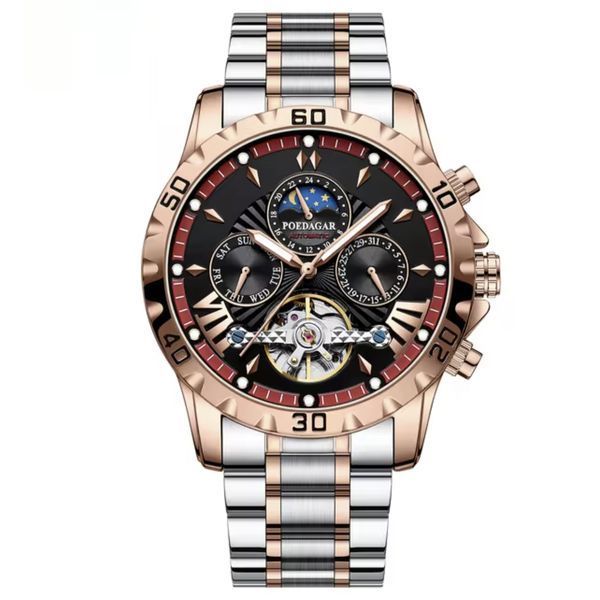 Чоловічий годинник Poedagar Mechanical 405 фото