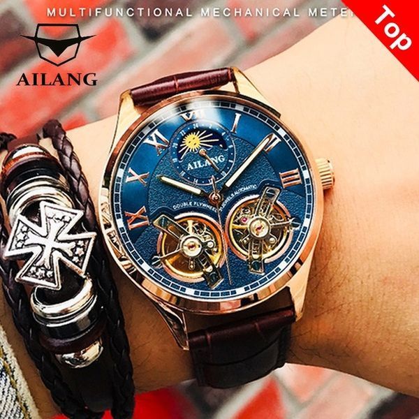 Чоловічий годинник Ailang FlyWheel 155 фото