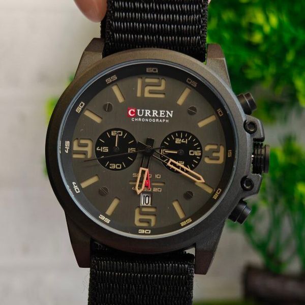 Чоловічий годинник Curren Monreal Armor Black, 2 ремінці 705 фото