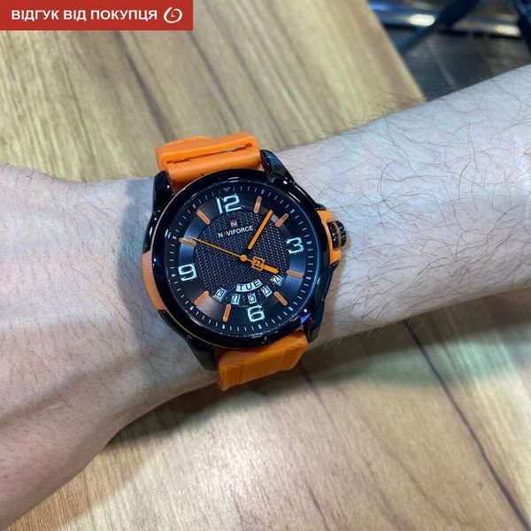 Чоловічий годинник Naviforce Young Orange 605 фото