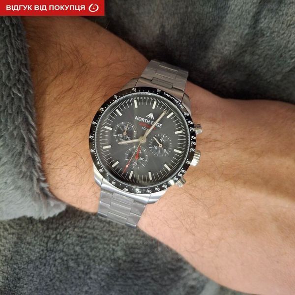 Чоловічий годинник North Edge Long Wings з сонячною батареєю УЦІНКА 805 фото