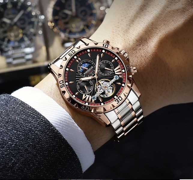 Чоловічий годинник Poedagar Mechanical 405 фото