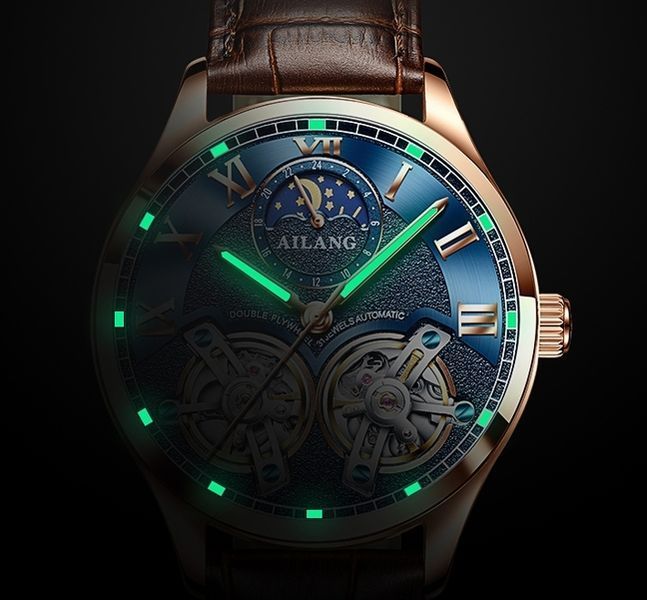 Чоловічий годинник Ailang FlyWheel 155 фото