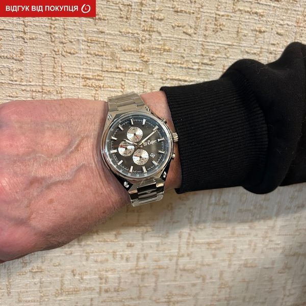Чоловічий годинник Lee Cooper Ice Silver 456 фото