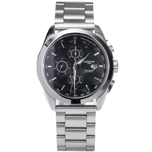 Чоловічий годинник Carnival Genius Prime Silver, 2 ремінці 706 фото