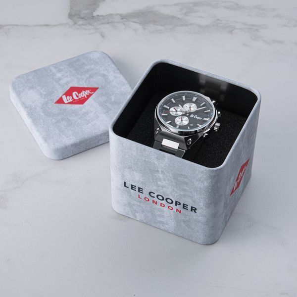 Чоловічий годинник Lee Cooper Ice Silver 456 фото