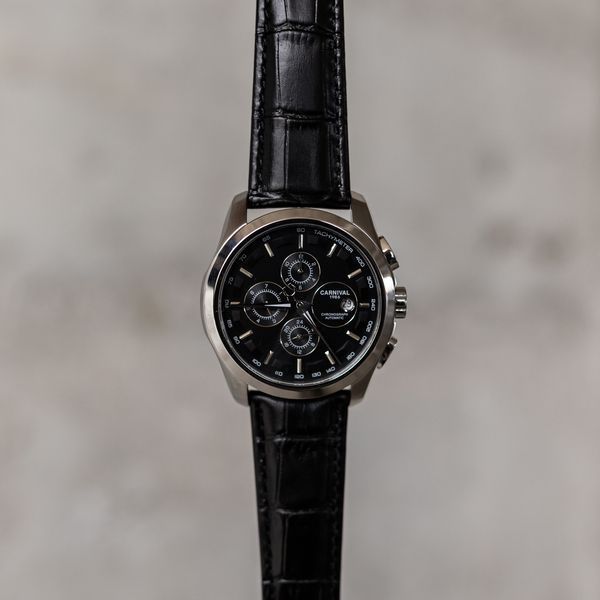 Чоловічий годинник Carnival Genius Prime Silver, 2 ремінці 706 фото