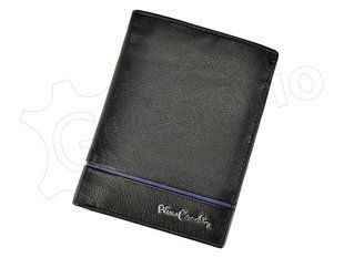 Чоловічий шкіряний гаманець Pierre Cardin SAHARA TILAK15 326 чорний + синій - 4410 фото
