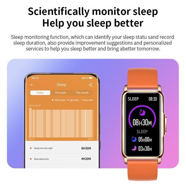 Смарт годинник Smart Mioband Nano+ Orange, 2 ремінці 689 фото