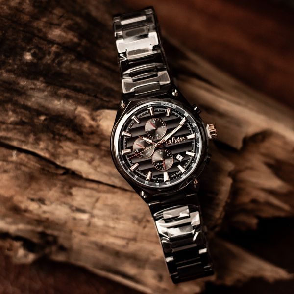 Чоловічий годинник Lee Cooper Ice Black 457 фото