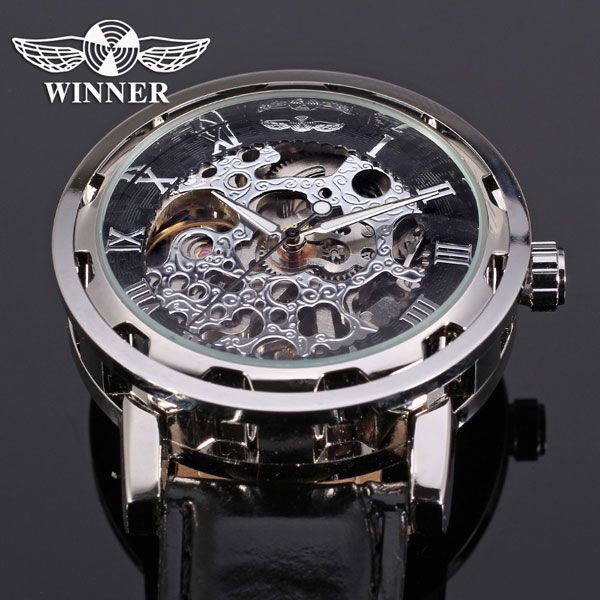 Чоловічий годинник Winner Black 7 фото