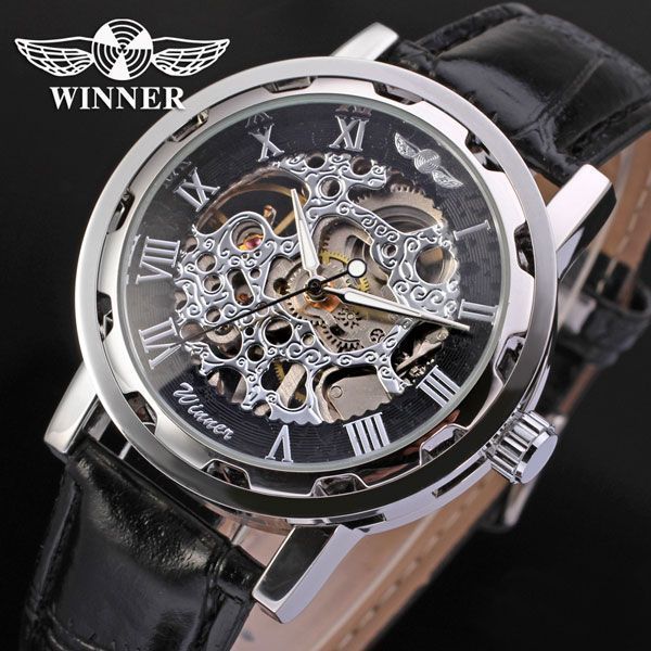 Чоловічий годинник Winner Black 7 фото