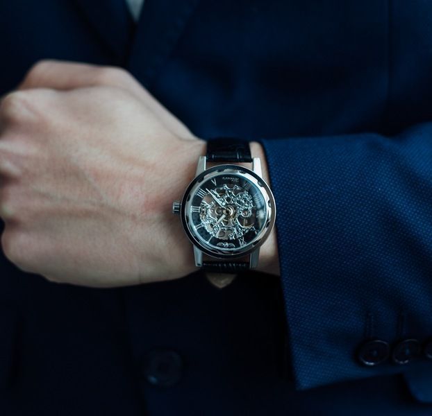 Чоловічий годинник Winner Black 7 фото