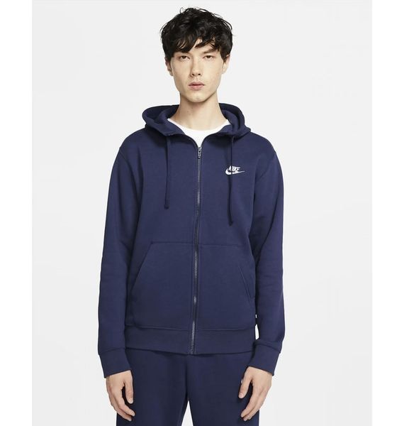 Бомбер чоловічий Nike M Nsw Club Hoodie Fz Bb 3081 фото